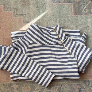 Duffield Lane The Bowen Sweatshirt Blue and White Stripe